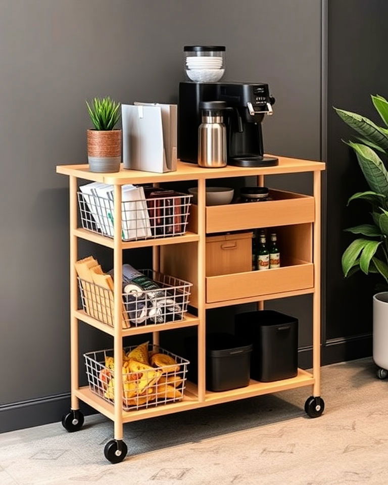 portable coffee cart for small office