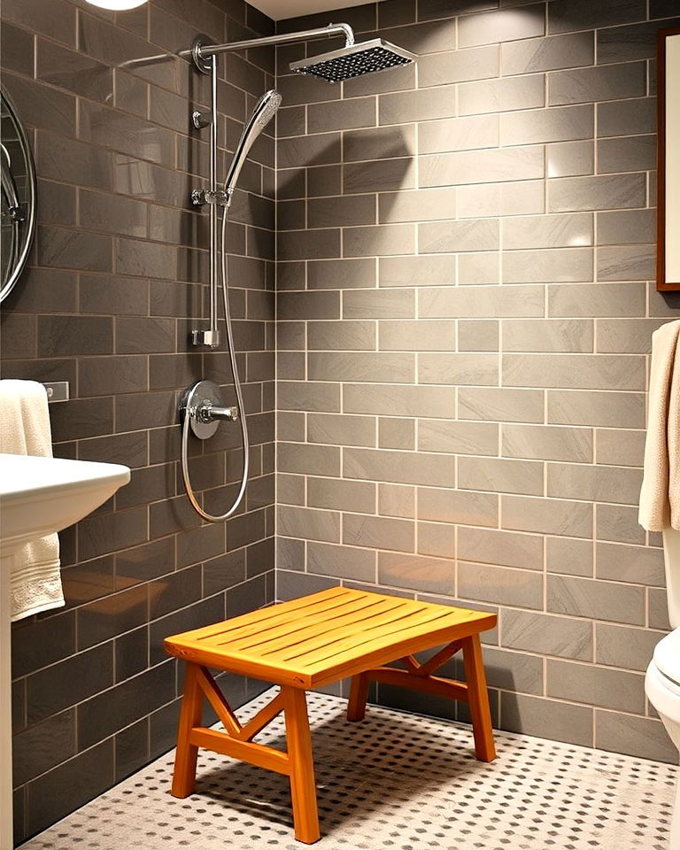 portable shower bench