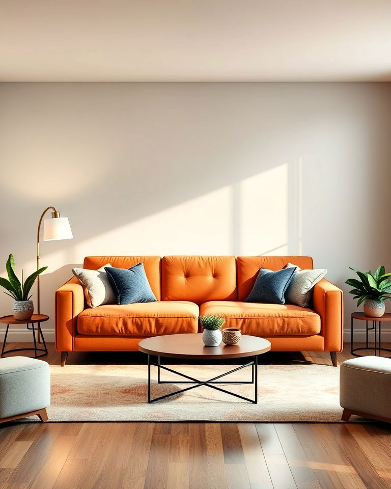 position the sofa in a commanding spot