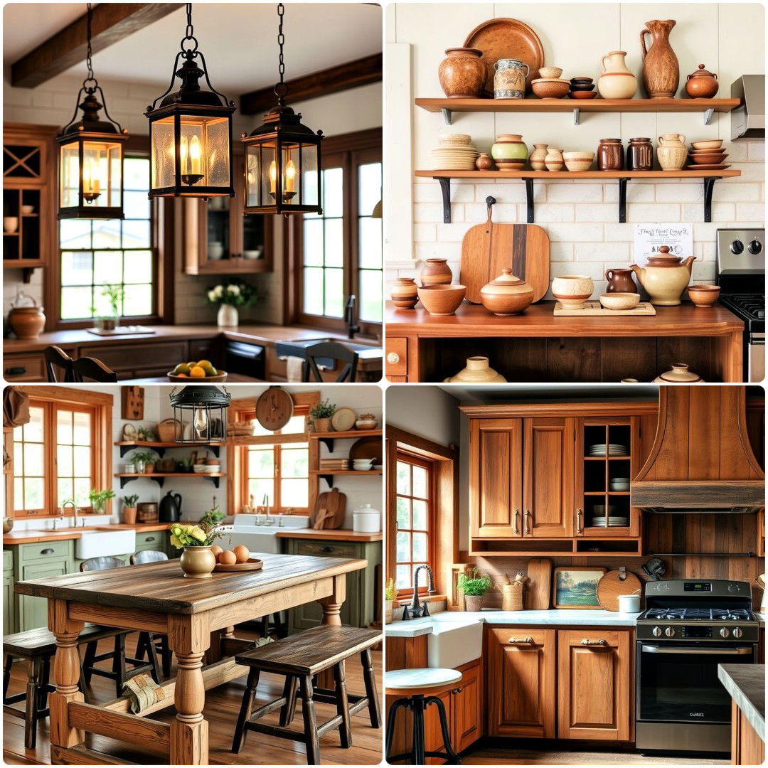 15 Primitive Kitchen Ideas for Authentic Country Style