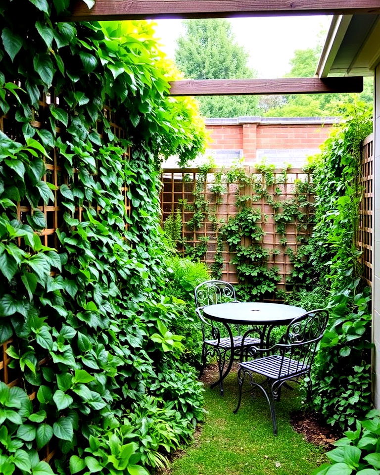 privacy trellis screens garden