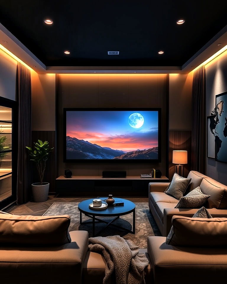 projector setup for a big screen experience