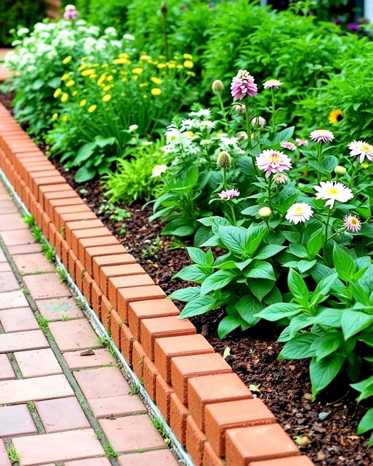 raised brick edging