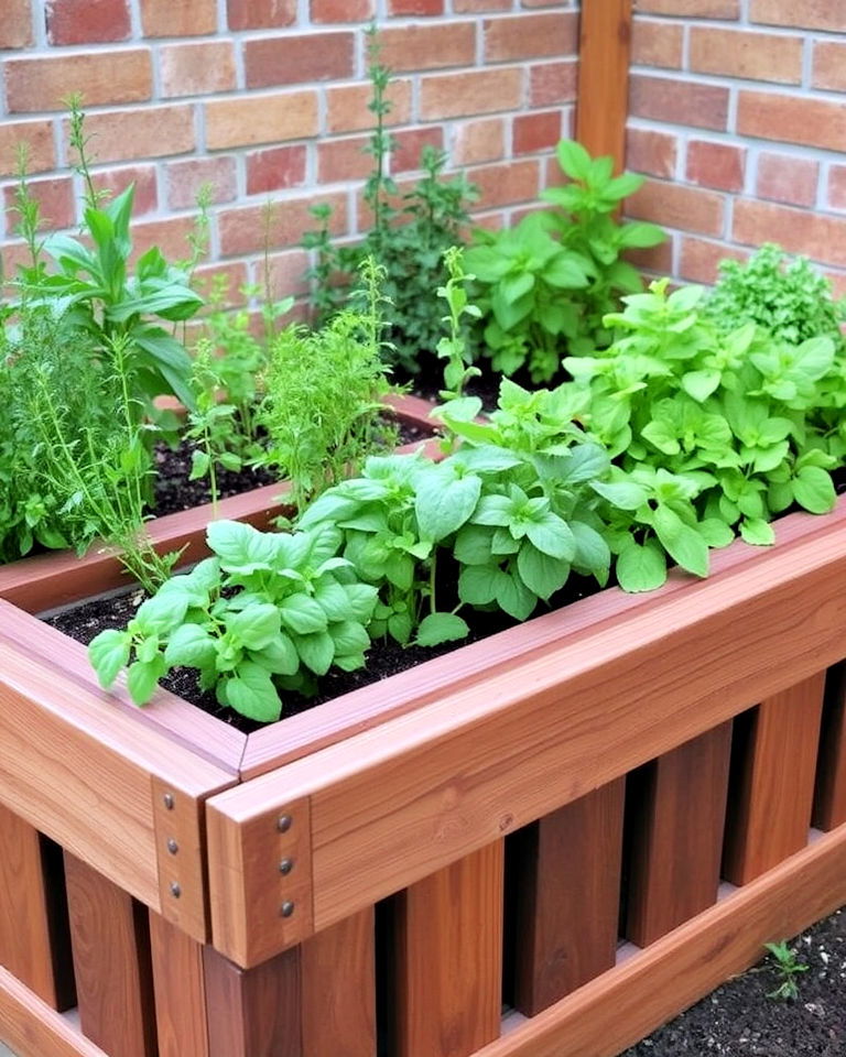 raised herb gardens