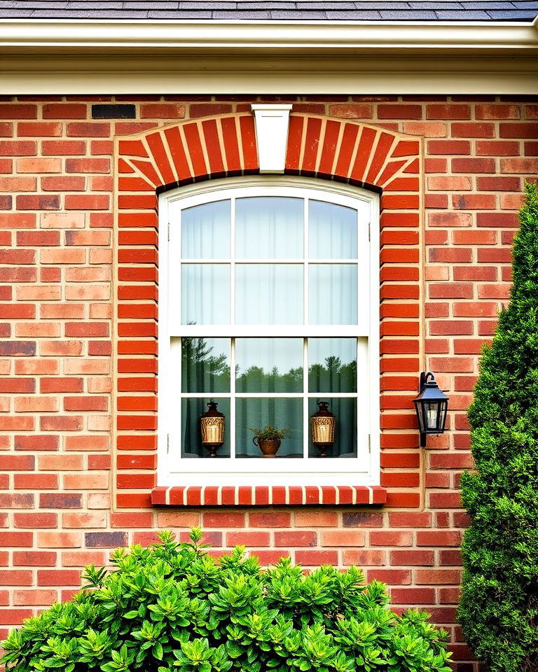 recessed brick window trim