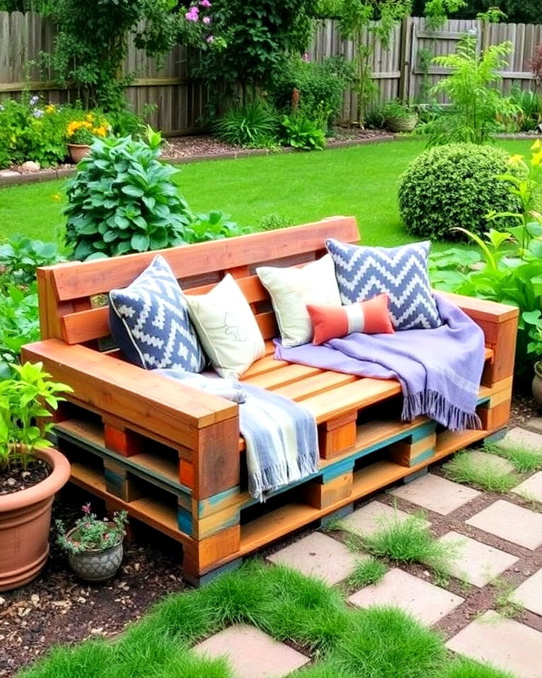 recycled pallet garden furniture