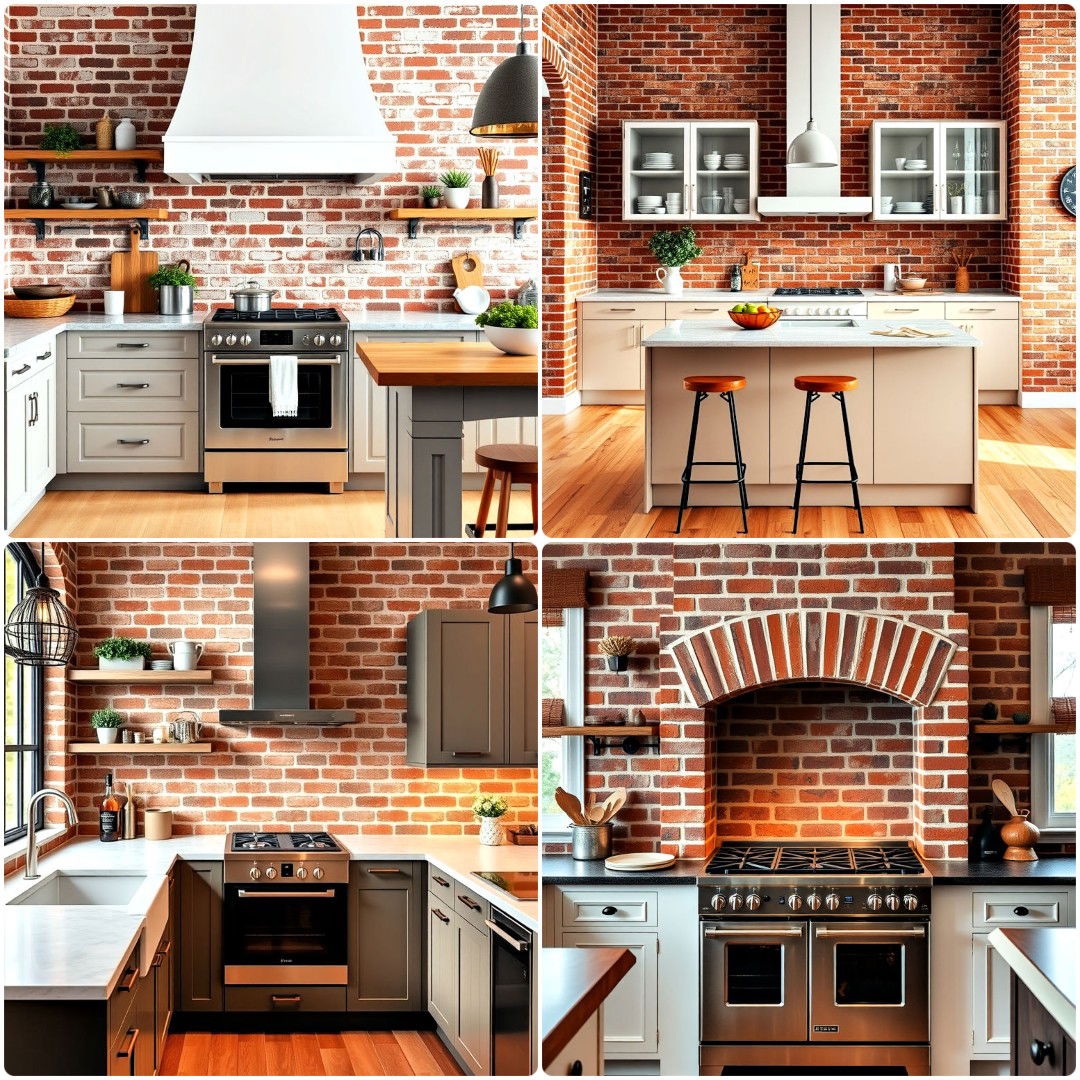 15 Red Brick Kitchen Ideas To Warm Up Your Space