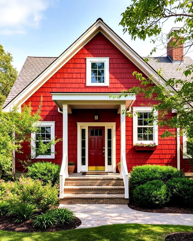 red cedar shingle exterior home