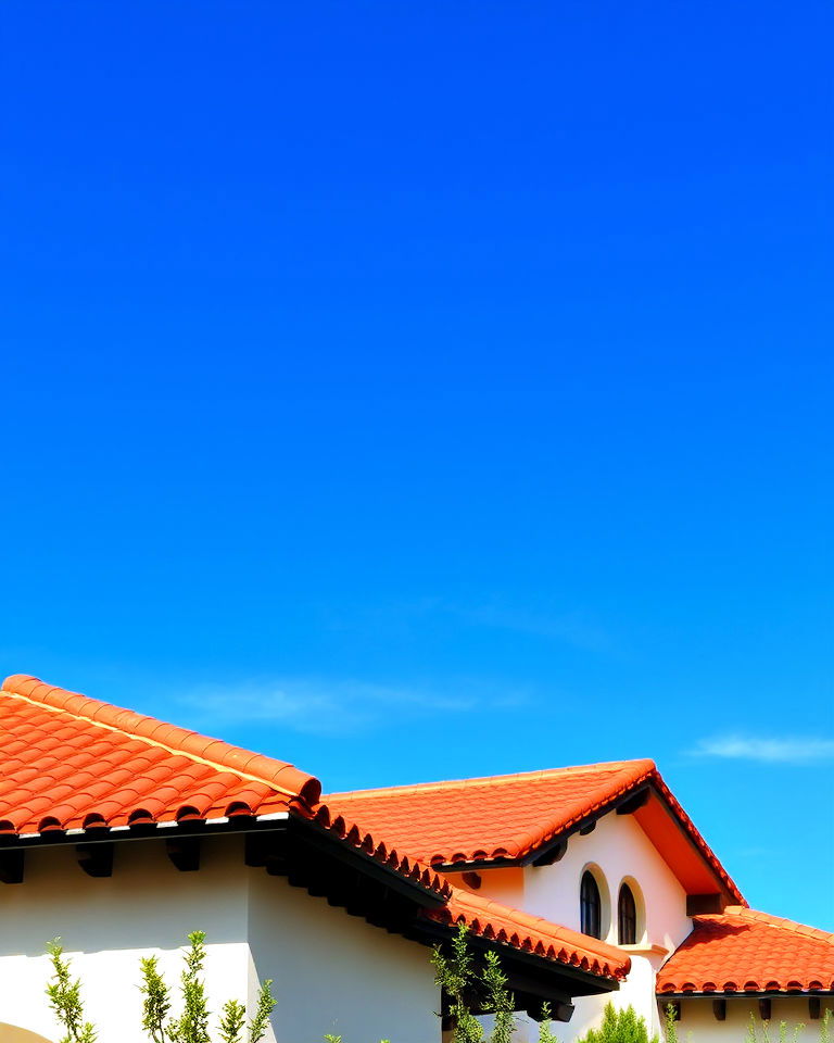 red clay roof tiles
