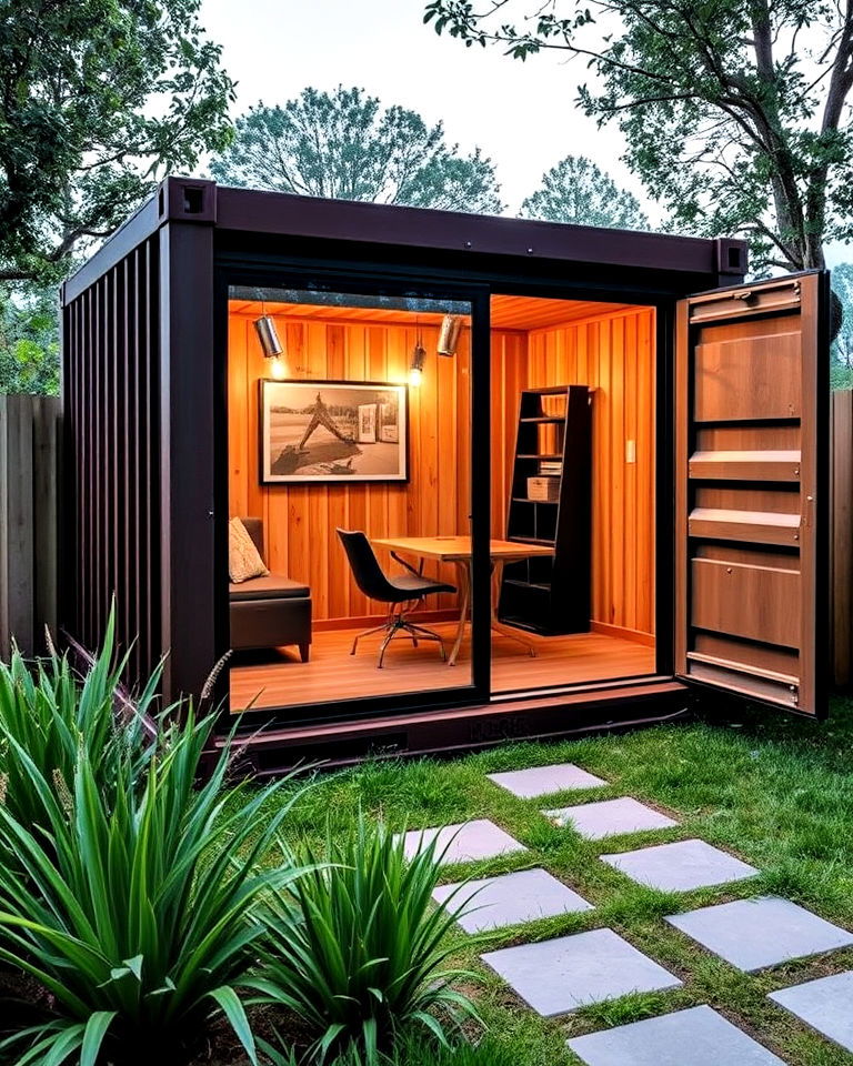 repurposed shipping container office