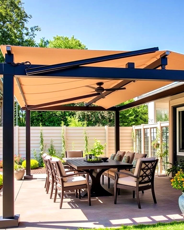 retractable roof pergola