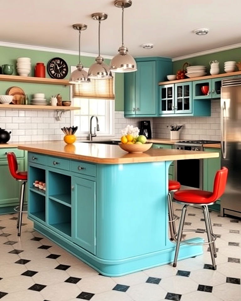 retro kitchen island