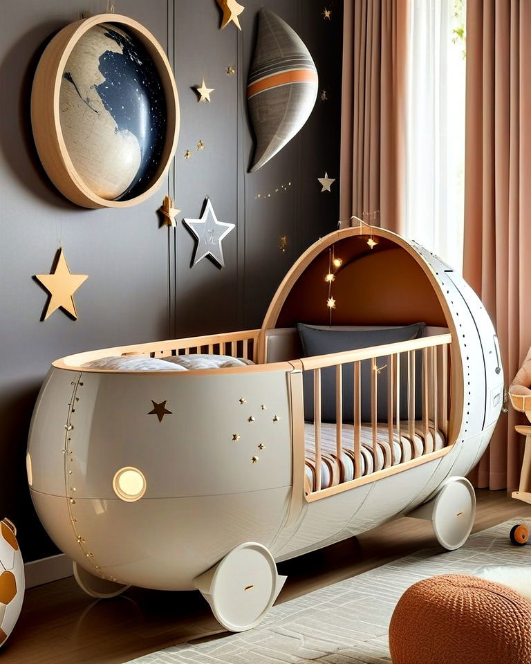 rocket ship crib