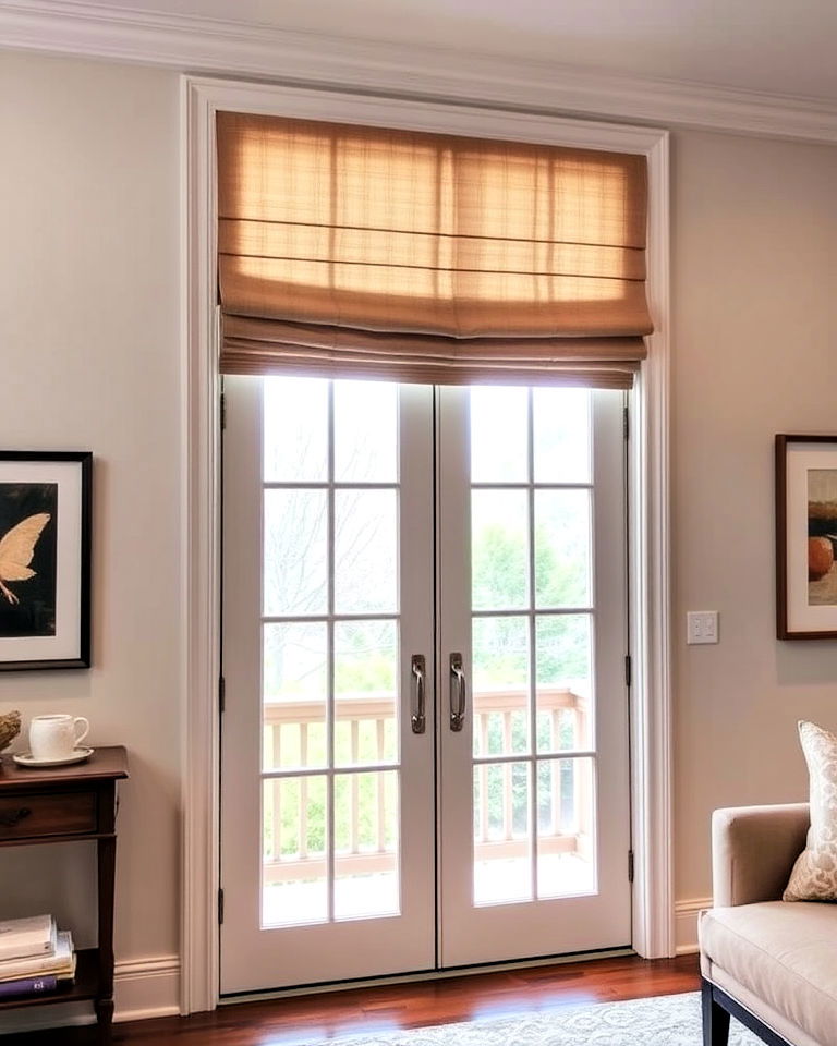 roman shades for a clean minimal look
