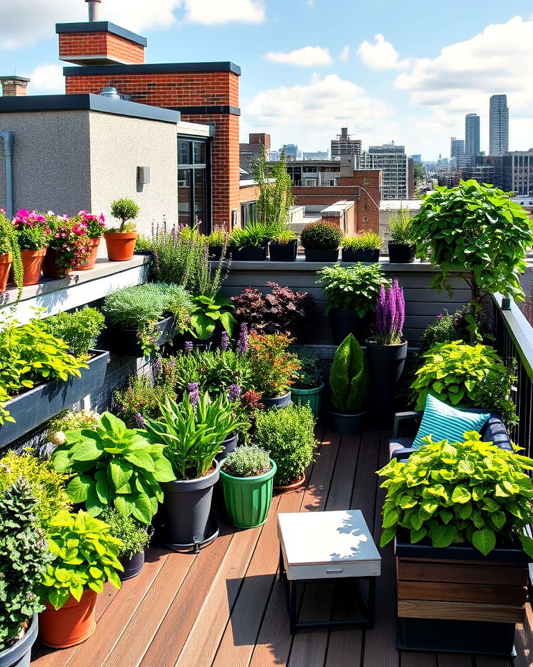 rooftop garden deck