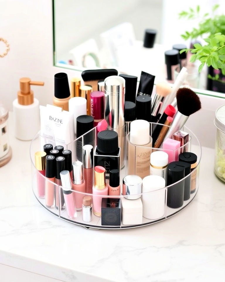 rotating makeup organizers