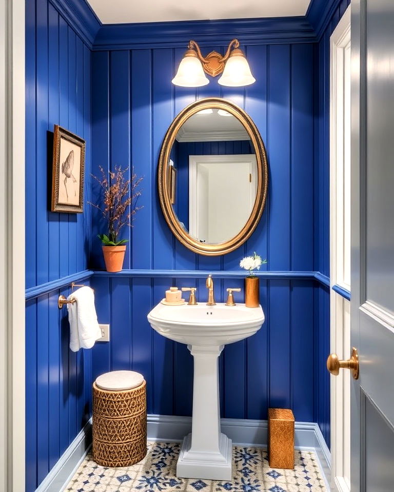 royal blue paneling