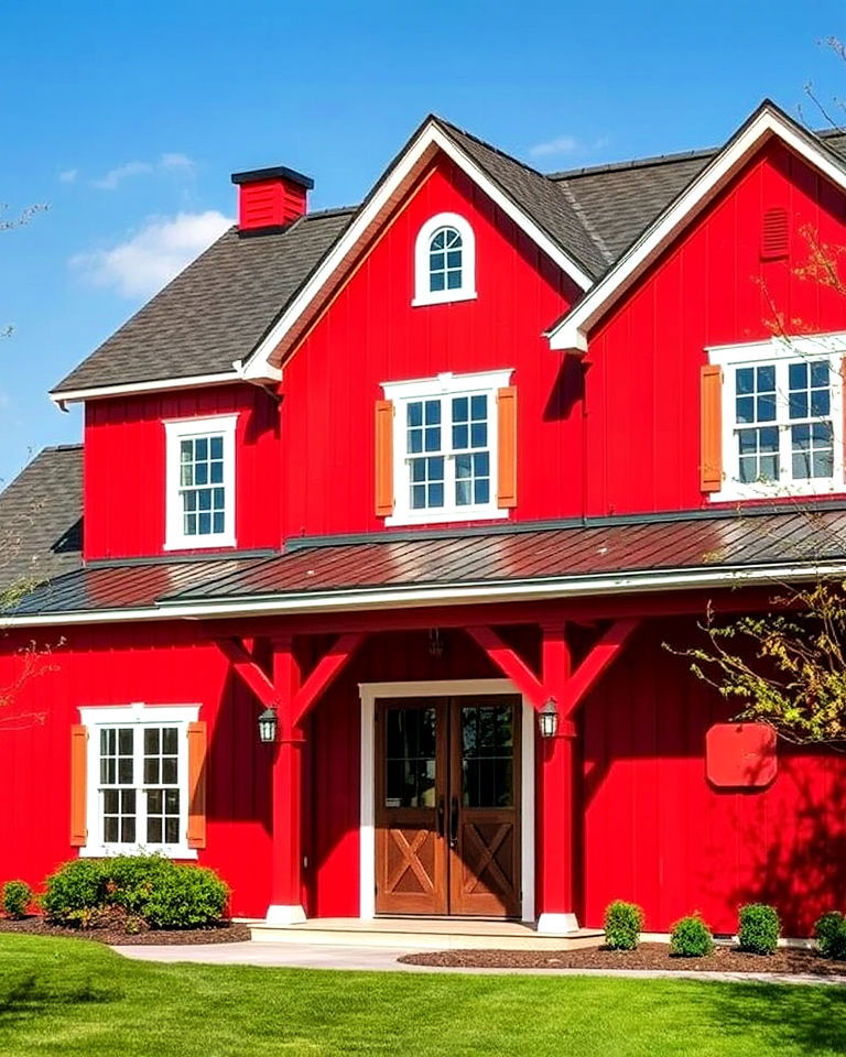 rustic charm red barn inspired design
