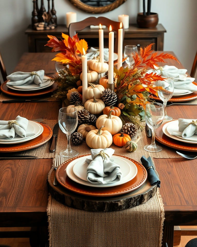 rustic elegance with natural accents