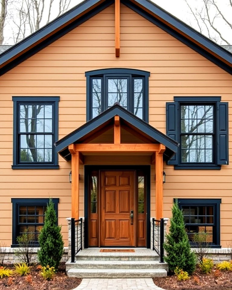 rustic elegance with wooden accents