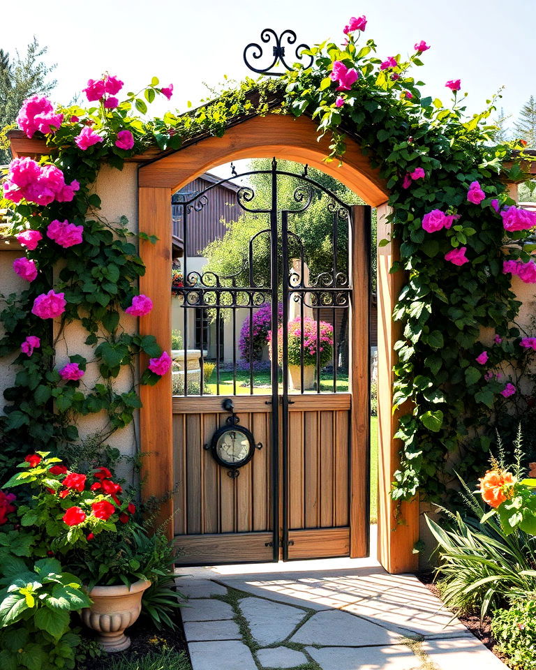 rustic garden gate