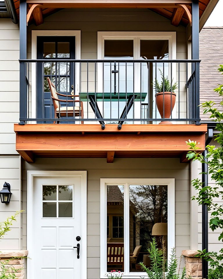 rustic modern balconies