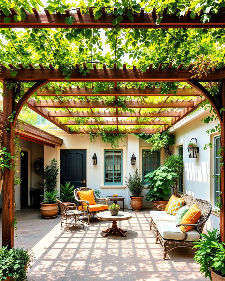 rustic pergolas