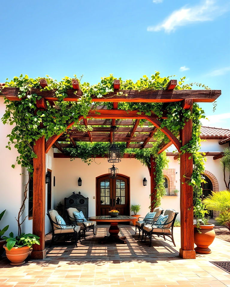 rustic pergolas