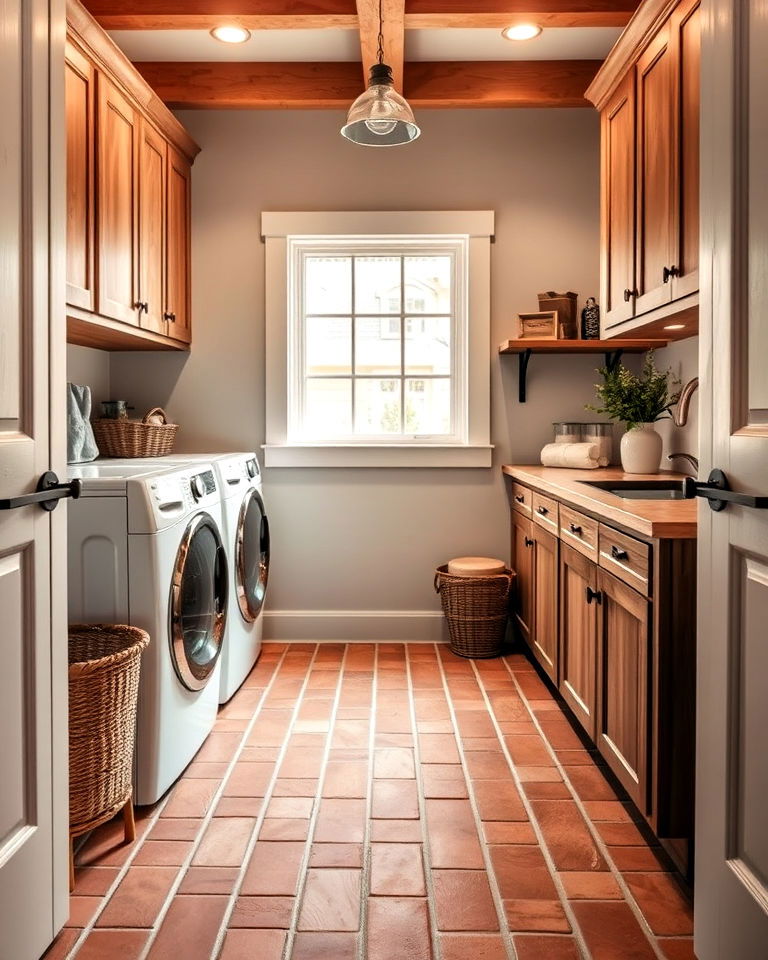 rustic red brick charm