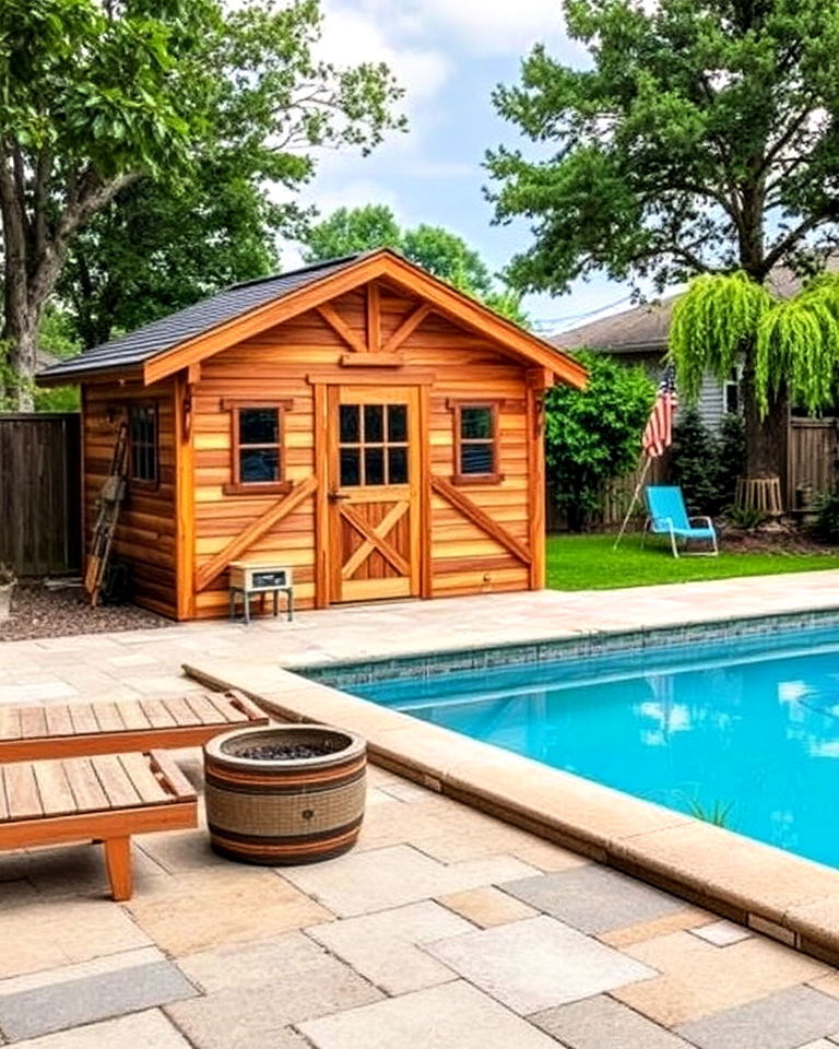 rustic wood shed