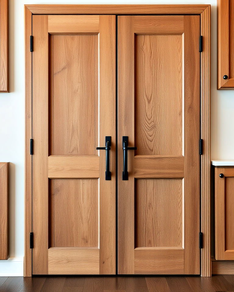 rustic wooden doors for country style kitchens