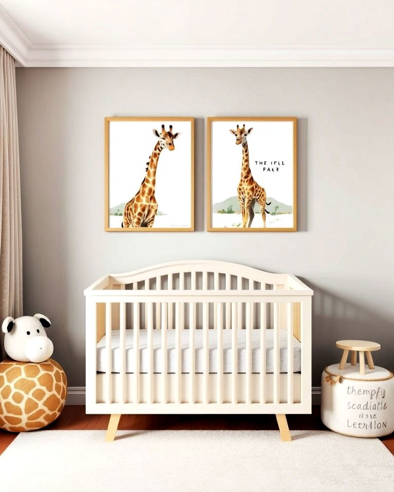 safari wall art for nursery