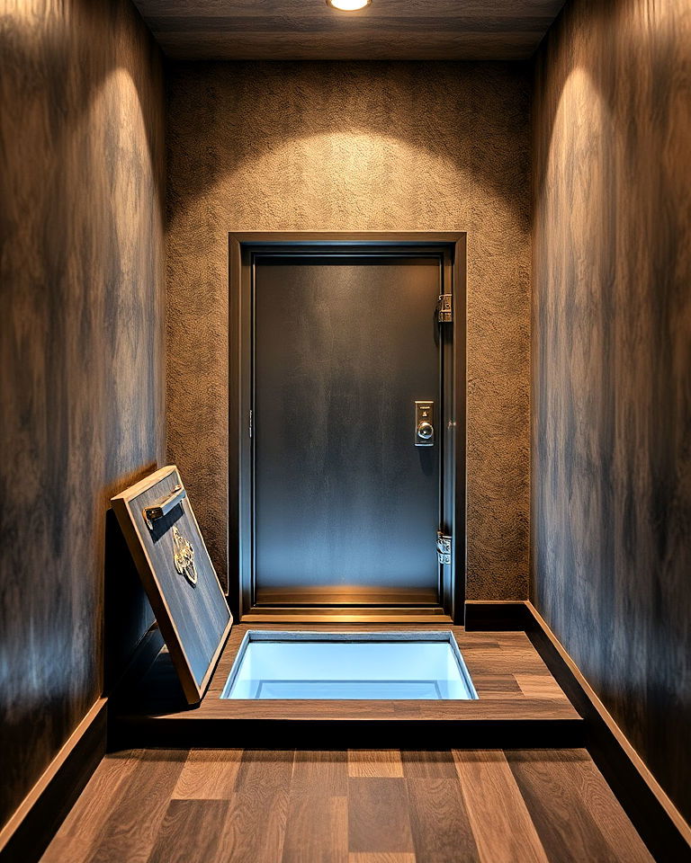 safe room with alternate exit route