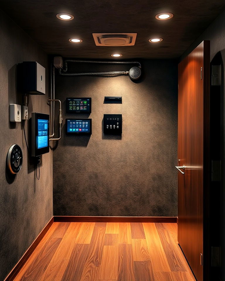 safe room with multi layered security systems