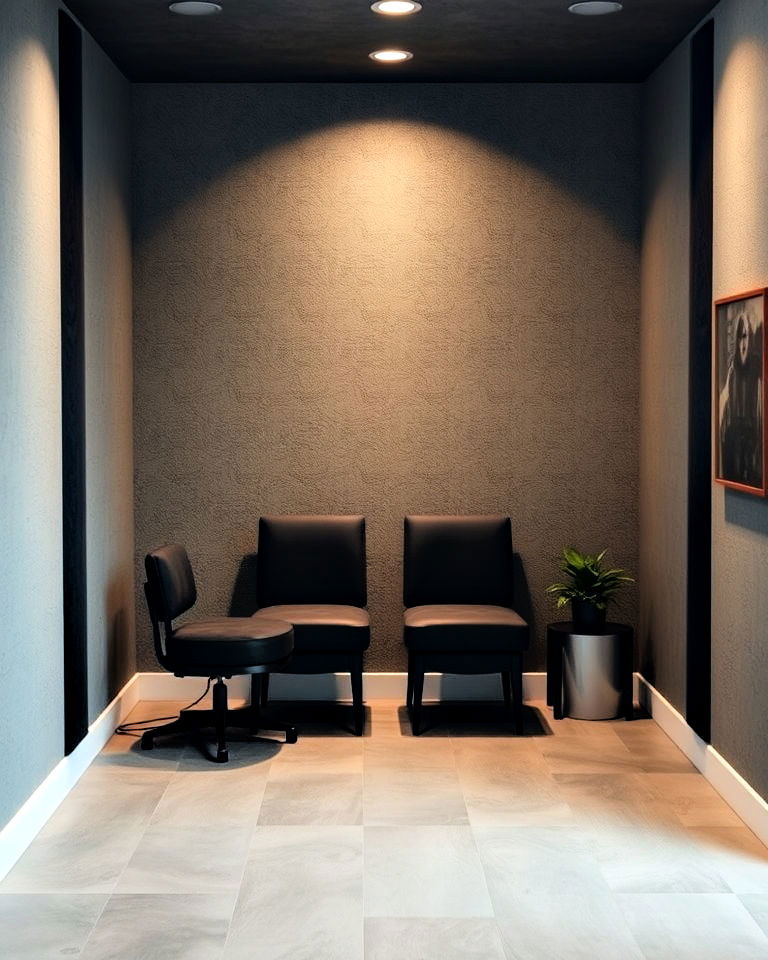 safe room with soundproof walls