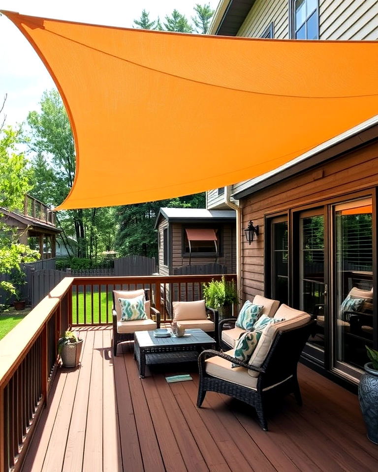 sail shade for a modern look