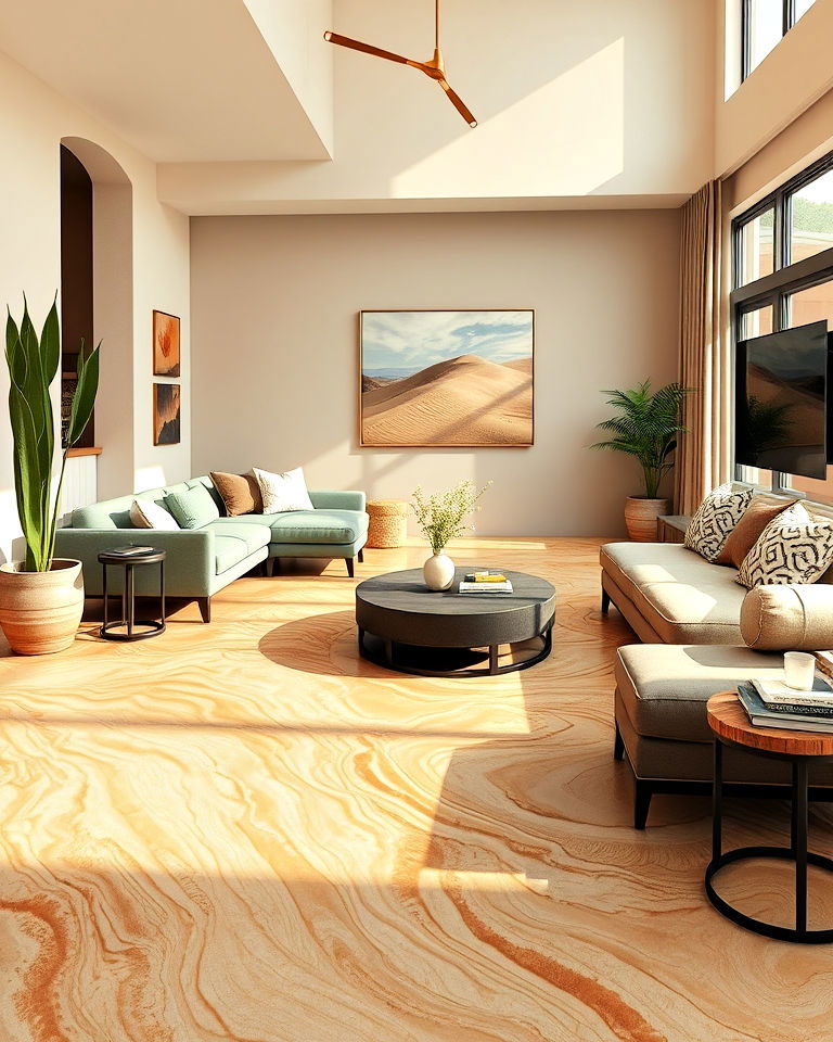 sand dune epoxy floor