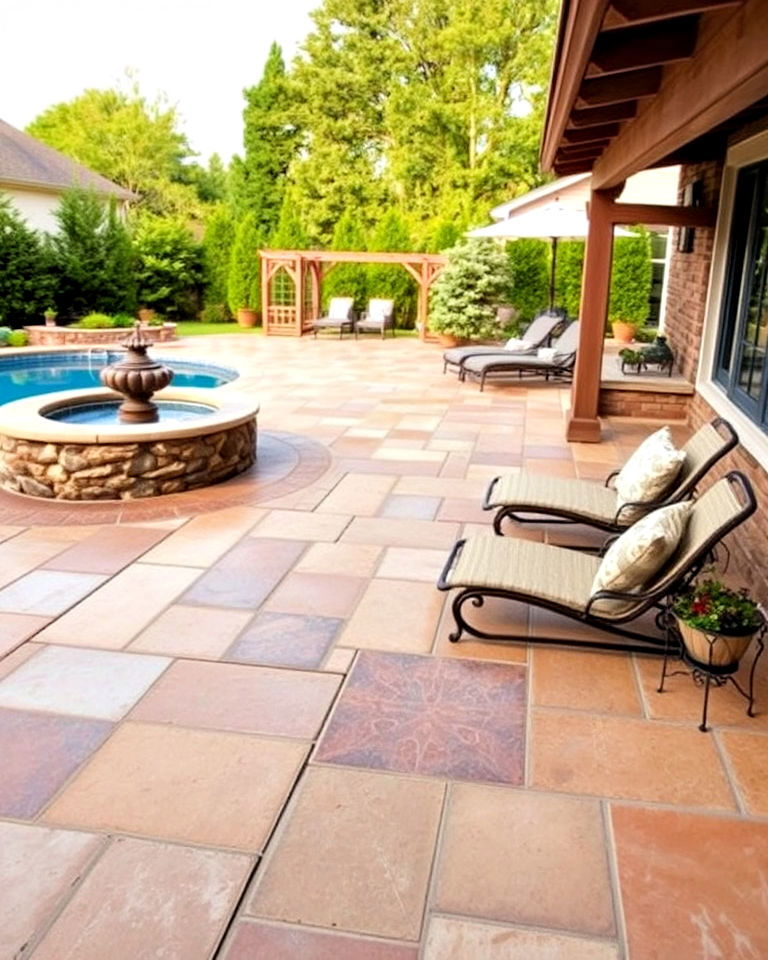 sandstone pavers for natural warmth