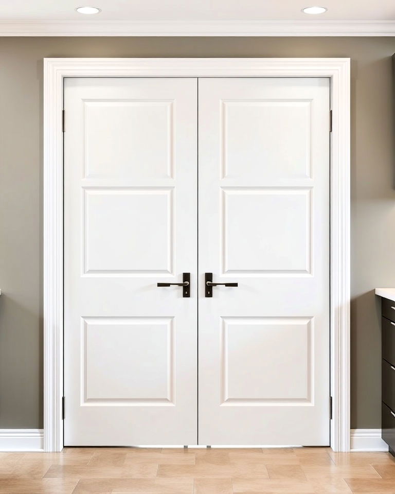 scandinavian inspired flat panel kitchen doors