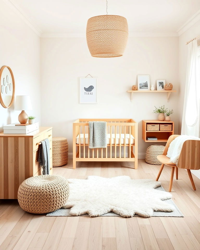 scandinavian style baby room design