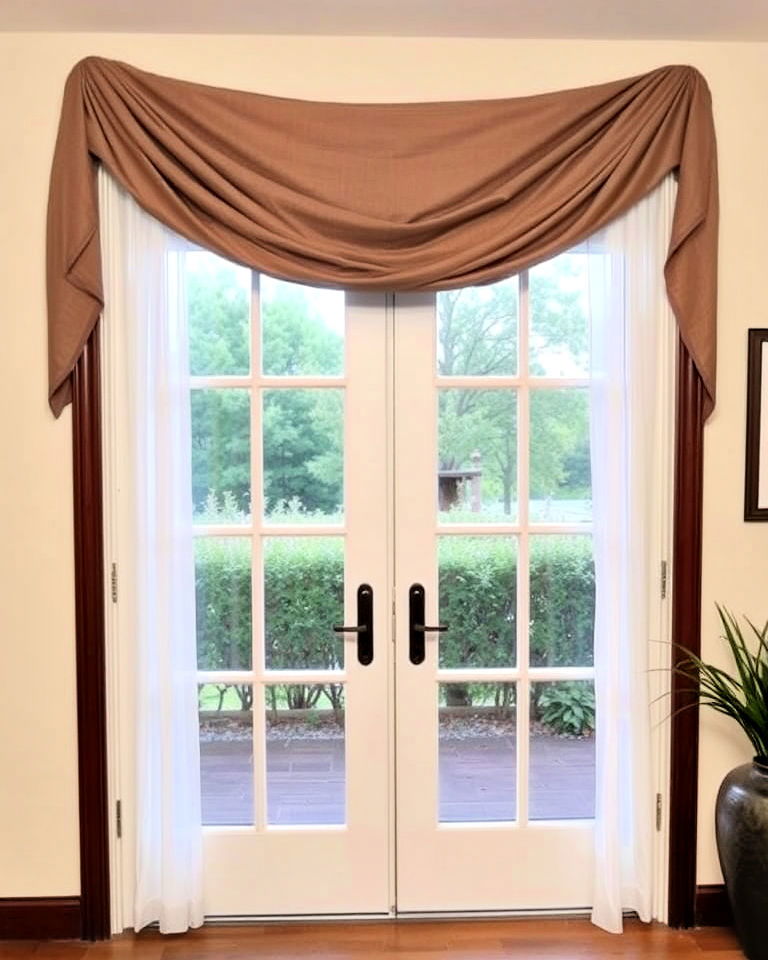 scarf valance for a flowing decorative look