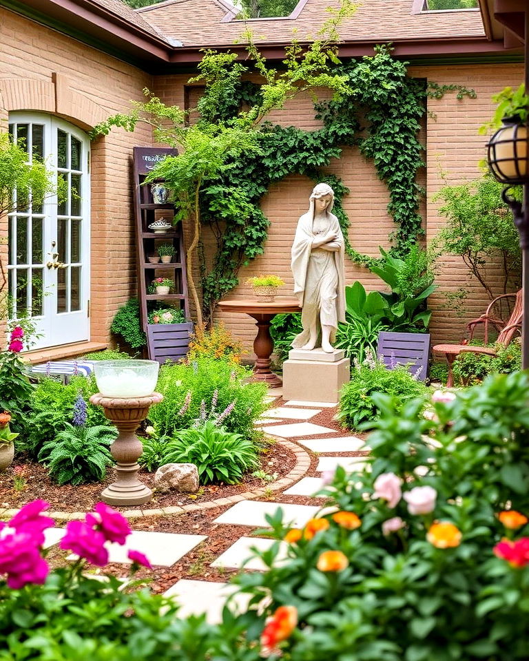 sculptural accents garden