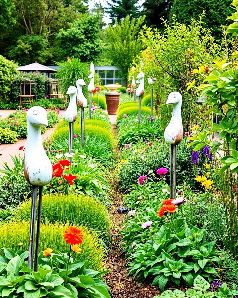 sculptural garden art