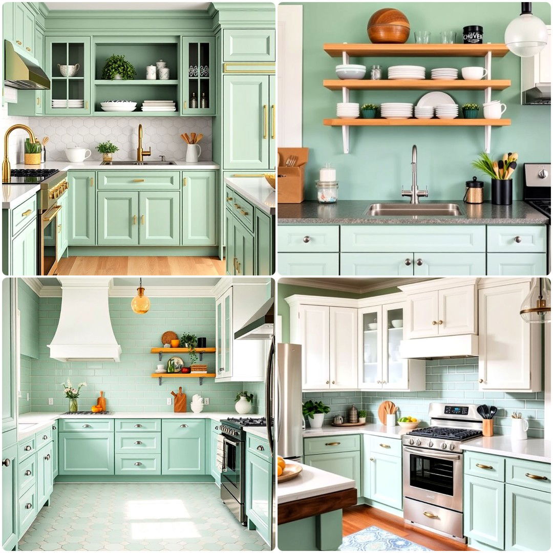 15 Seafoam Green Kitchen Ideas for A Fresh Coastal Vibe