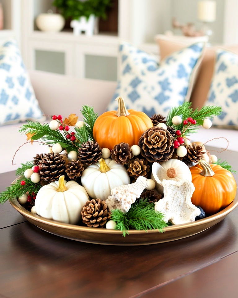 seasonal accents coffee table centerpiece