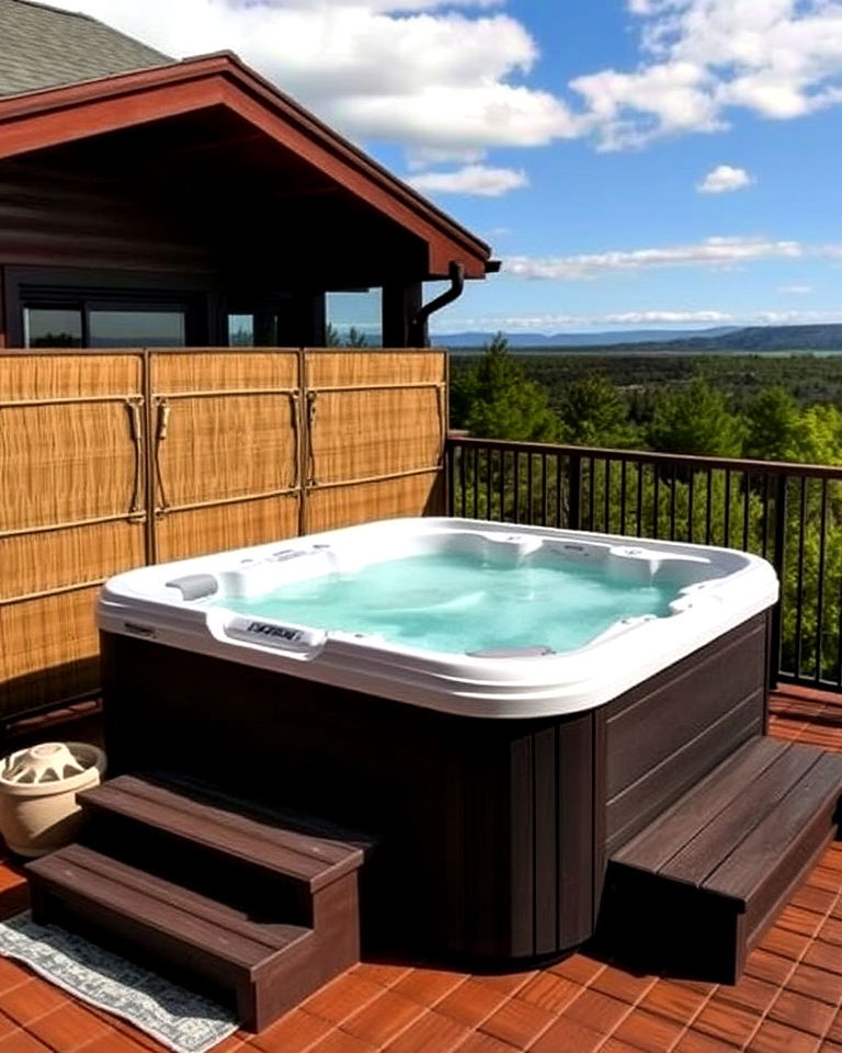second floor hot tub
