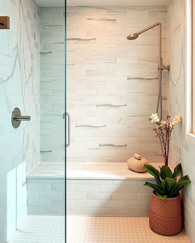 shower bench seating for comfort and style