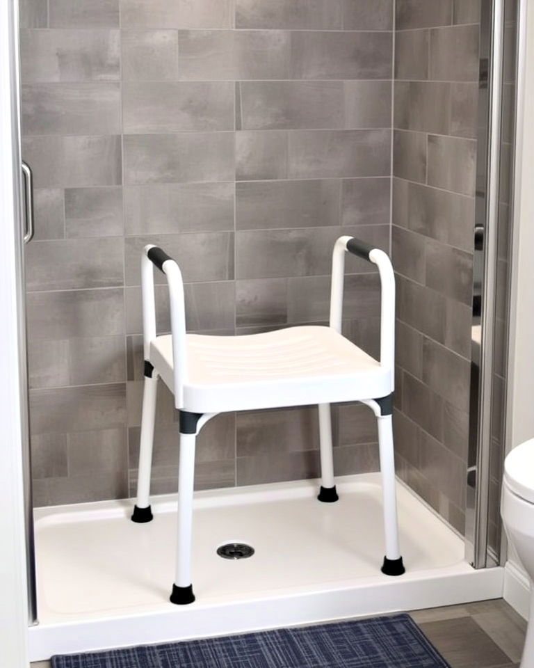 shower seat with handle