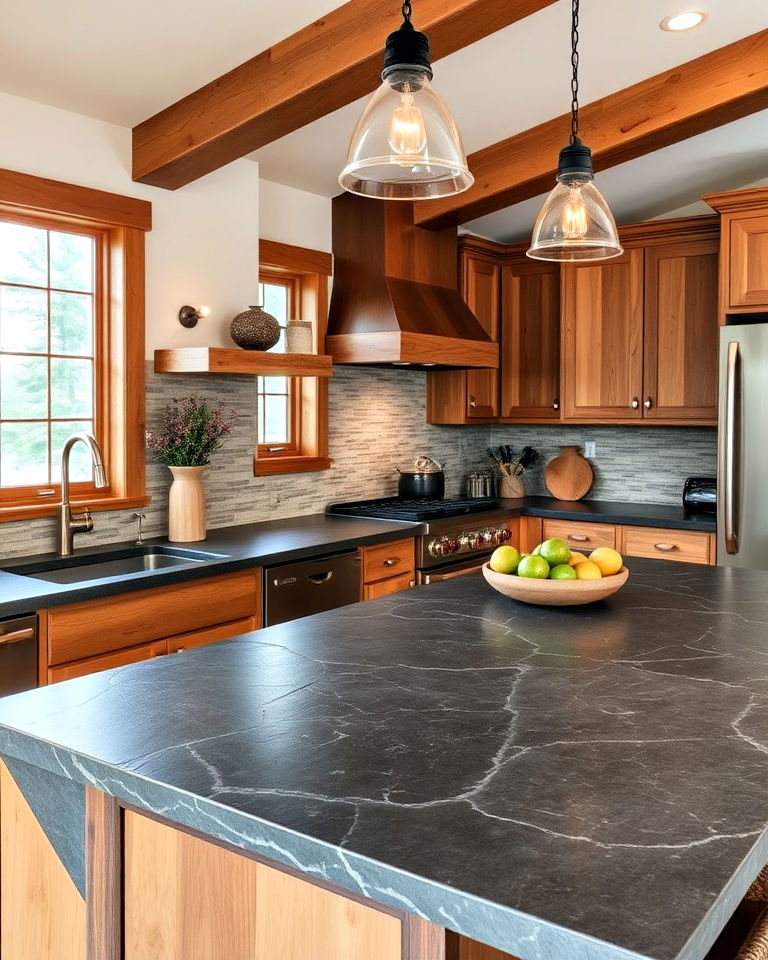 slate or stone countertops