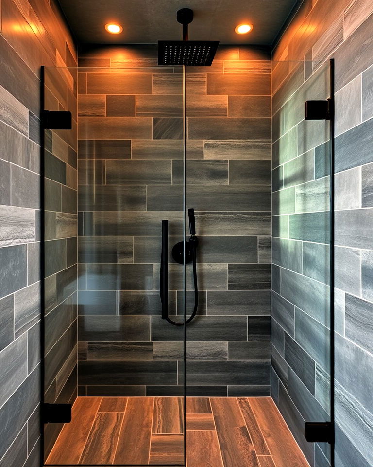 slate tile walk in shower walls slate tile walk in shower walls